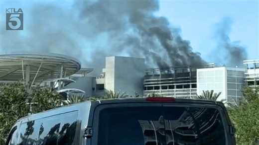 Fire breaks out at Disneyland Resort parking structure