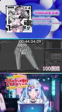 【VRChat】モデル改変タイムアタック⌚1着何分で着替えられるのか⁉️ #vrライバー #ゲーム実況 #vrchat