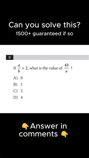 PeakPrep | 1500+ SAT Tutoring on Instagram: "👇Let us know what the answer is 👇 #sat #grammar #math"