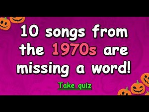1970s Lyrics Quiz