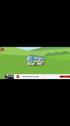 Colorful Bus Cartoon for Kids | Fun Learning Video 🚍✨Funny Bus Cartoon #shorts #KidsVideo #usa 😀