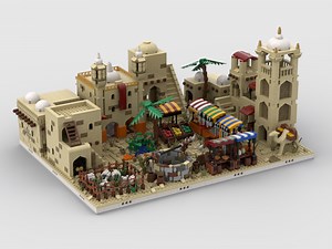 LEGO MOC-32630 Desert Village | build from 12 different mocs (Modular Buildings 2019)