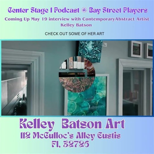 Center Stage 1 Podcast @ Bay Street Players host Jon Nettle interviews Kelley Batson.