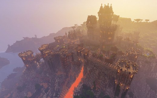 【我的世界】国外大触 史诗级中世纪建筑 Rothelm 城堡 - 附地图下载