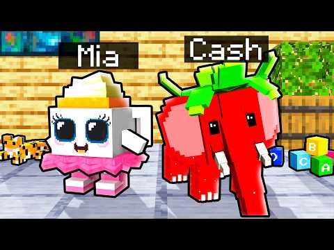 Playing as a BABY BRAINROT in Minecraft!