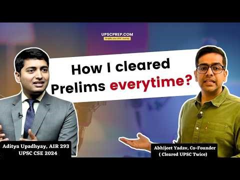 The *Secret* To clear UPSC Prelims! | Aditya Upadhyay