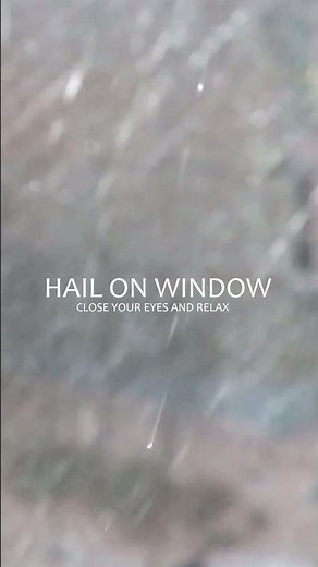 Heavy Hail Hitting Window ❄️ | Intense Storm SFX (Shorts)
