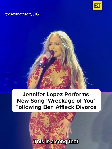 She is stronger, wiser! ✨ Jennifer Lopez performed her new song ‘Wreckage of You,’ which appeared to reference the aftermath of her divorce from Ben Affleck #jenniferlopez #benaffleck #jlo