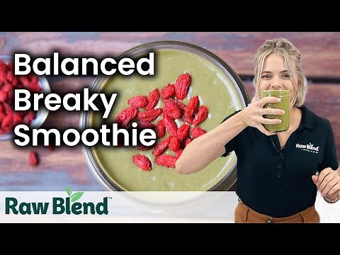 How to make a Balanced Breaky Smoothie in a Vitamix Blender! | Recipe Video