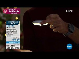 Mr.\nBeams LED Motion Sensing Puck Light 4pack