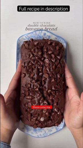 Double Chocolate Banana Bread 🍫🍌 | Super Moist & Easy Recipe