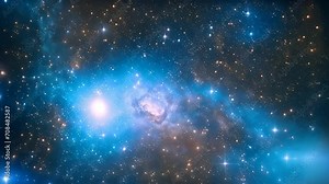 Stellar Nebula and Star Field in Deep Space