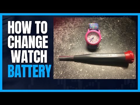 How to change a kids watch battery - Timex