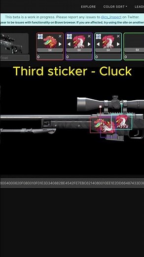 Craft bone dragon CS2. Craft from stickers #cs2 #cs2clips #cs2craft #craftsticekrs #stickers