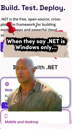 When they say C# is only for desktop | dotnet