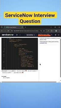 ServiceNow Interview Question | Process JSON #shorts #servicenowuniverse