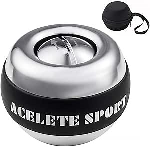 Auto-Start 2.0 Metal Gyro Ball Wrist Exerciser Gyroscope Ball Forearm Strengthener for Stronger Wrist Bones and Muscle