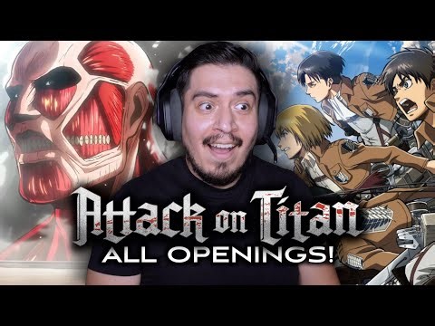 FIRST TIME watching Attack On Titan - All Openings (1-9) | Reaction