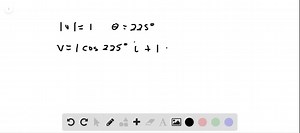 SOLVED:Components of a Vector Find the horizontal and vertical components of the vector with given length and direction, and write the vector in terms of the vectors 𝐢 and 𝐣. |𝐯|=1,   θ=225^∘