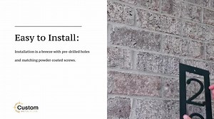 Custom Address Marker - Vertical House Number - Metal Address Sign - Etsy