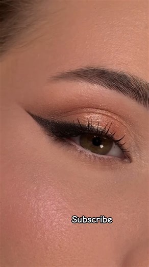 Golden Bronze Eyeliner Tutorial For Beginners♥️ #makeuptutorial #makeup #shorts #shortvideo #viral