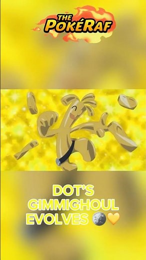 Dot’s Gimmighoul evolves into Gholdengo in Pokémon Horizons