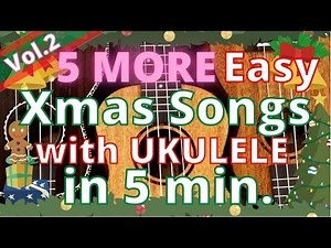 Christmas Songs for UKULELE w/ LYRICS & CHORDS | Play Along/Sing Along/Tutorial EASY&FUN Vol.2