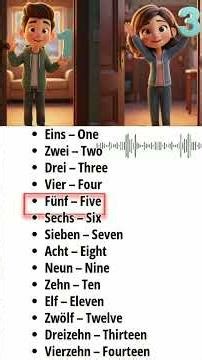 Learn German Numbers 1–20 🇩🇪 | Day 3 German for Beginners #Shorts