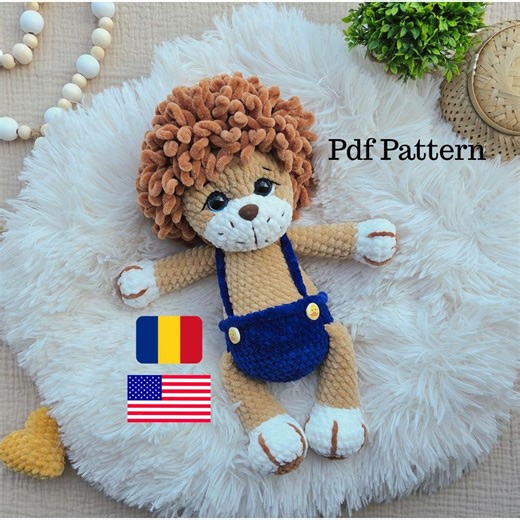 Lion Crochet Pattern PDF – Cute Amigurumi Lion Doll – Handmade Crochet Animal Toy – Nursery Decor Gift – DIY Soft Toy – Instant Download - Etsy Canada