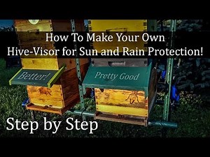 Bee Hive Shade or Rain Visor Step by Step Tutorial DIY Honey Bee Protection
