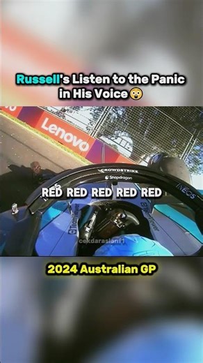 Russell's Fear After the Crash 😯