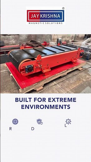 New Technology Design of Overband Magnetic Separator - Demo Video | Jaykrishna Magnetics Pvt. Ltd.