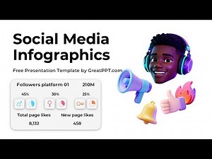 Free Social Media Infographics for PowerPoint & Google Slides by GreatPPT