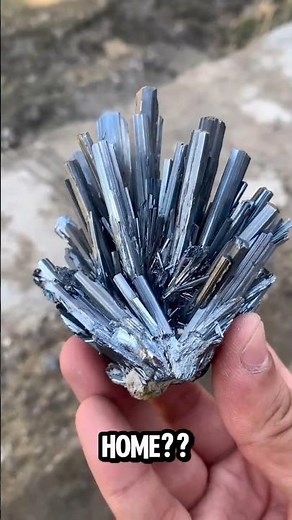 Stibnite: The Striking Metallic Crystal Made of Antimony"