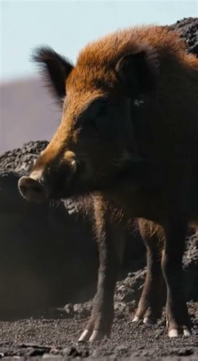 Komodo Dragon Faces Off With a Wild Boar 🐗