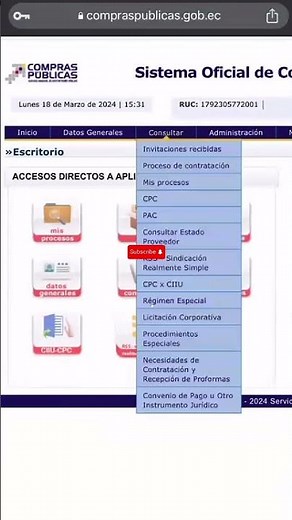 Como verificar los #codigos #cpc en el #sercop #compraspúblicas #ofertas #presupuestos #contratación
