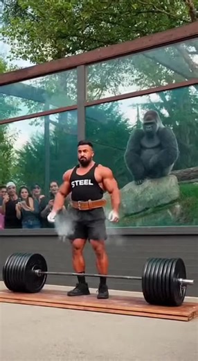 Silverback Gorilla vs Strongman: Zoo's Hilarious Moment