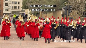 Sunday Parade 28/12/25 Part 2 1st Battalion Grenadier Guards with musical support from the Band of the Household Cavalry #grenadiers #bandofthehouseholdcavalry #sundayparade #grenadierguards #householdcavalry #marchingband #kingsguard #london | Donna Sharene