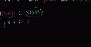 Evaluating expressions with two variables: fractions & decimals