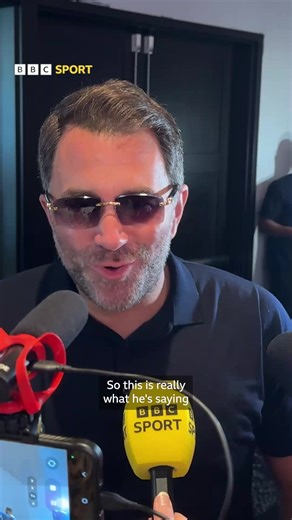 Eddie Hearn has responded to Tyson's Fury's comments about tonight's AJ v Jake Paul fight 🔥 And it seems like he already has his eyes on a Tyson Fury v Anthony Joshua bout 👀 | BBC Sport