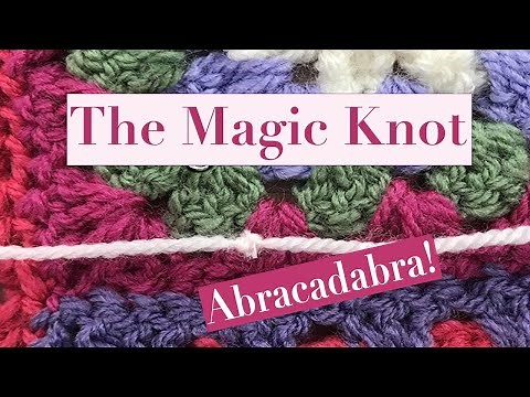 Magic Knot Tutorial: How to tie your yarn together without it pulling apart or coming undone.