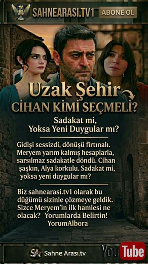 ​Uzak Şehir: Cihan'ın Büyük Sınavı! Meryem mi, Alya mı? 🔥 #Shorts