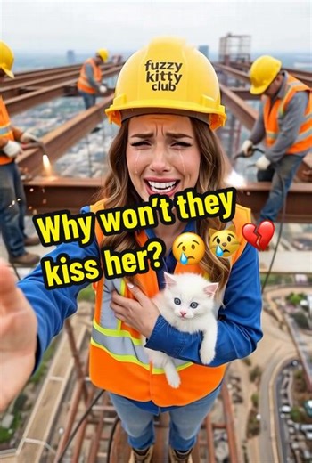 Why won’t they kiss her? 😢😿💔 #fuzzykittyclub #cutekitten