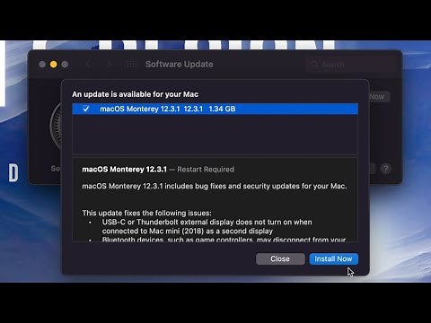 How to Update Mac mini to the latest macOS Monterey 12.3.1 | Update Mac software