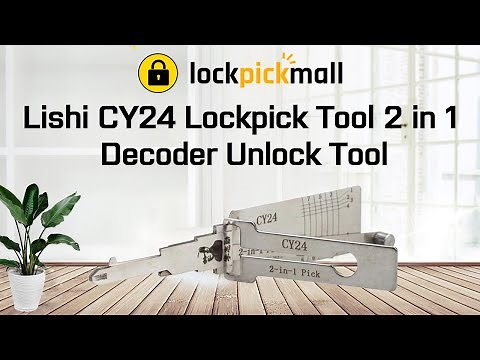 Original Authentic Lishi CY24 Lock Pick 2 in 1 Decoder Unlock Tool