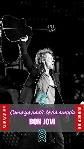 Bon Jovi - Como yo nadie te ha amado #bonjovi #lyrics