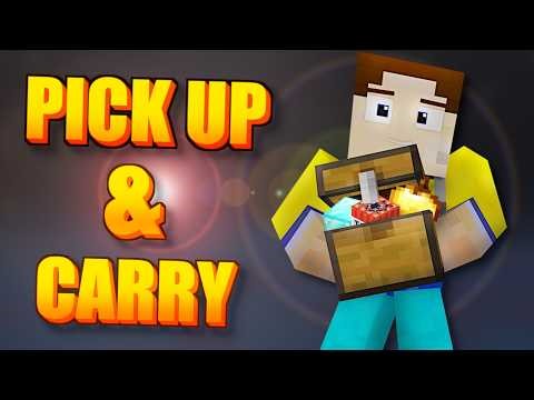 How To PICK up and Carry MOBS & PLAYERS in Minecraft Bedrock and MCPE!