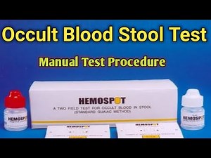 How to manual occult blood procedure | occult blood test in stool | occult blood in stool positive