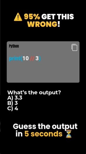 Guess the Output # 5 🤯 Python Trick Most Get Wrong #Shorts