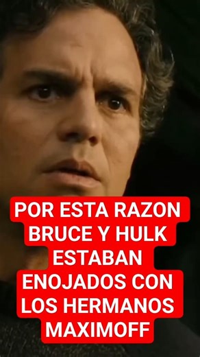 Por esta razon #brucebanner y #hulk estaban enojados con #wandamaximoff y #quicksilver #ultron #mcu